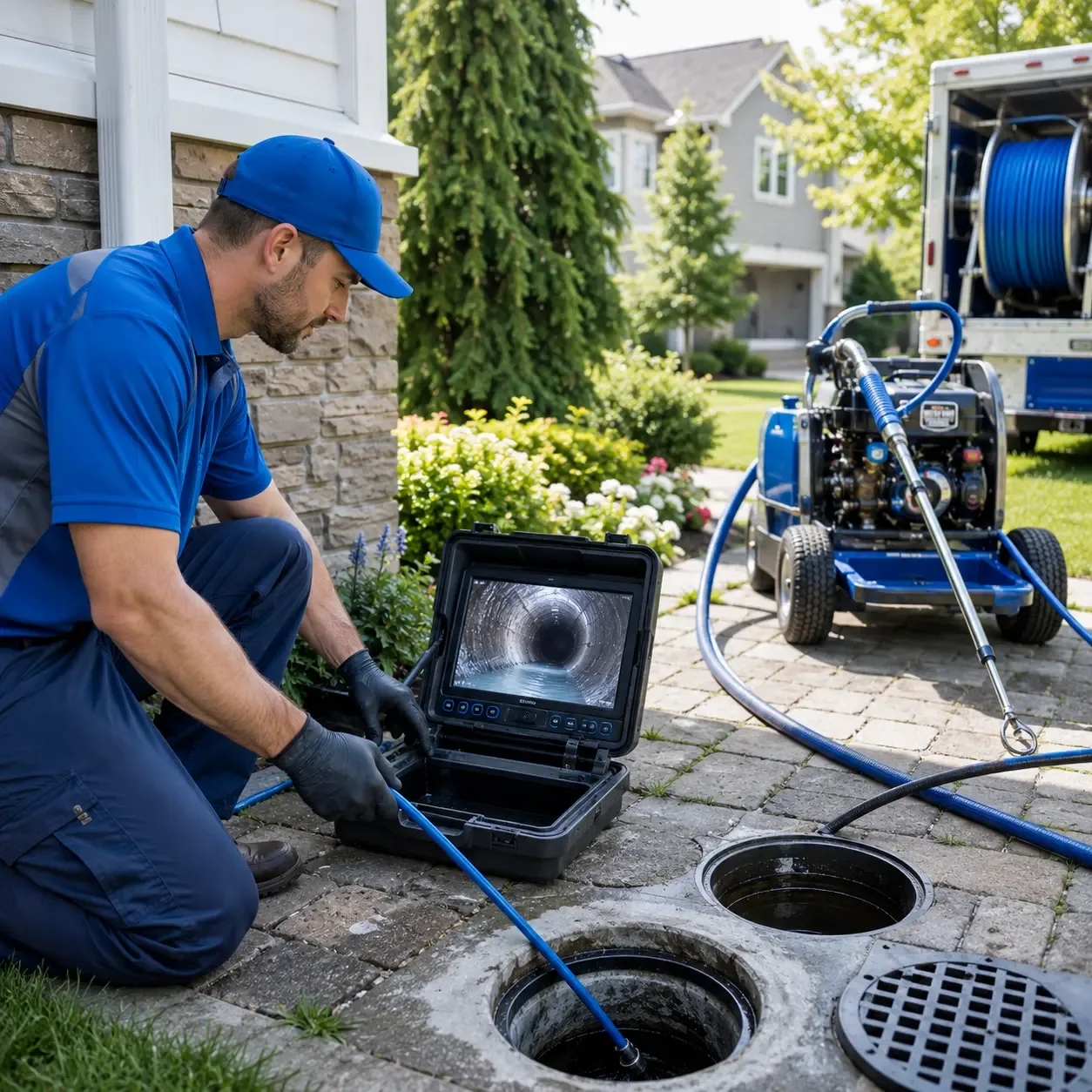 Outdoor drain cleaning professionals serving D Lo, MS